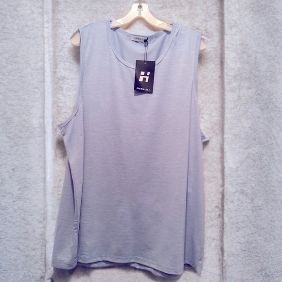 NWT Men’s (Unisex)  Big & Tall Sleeveless Athletic Shirt Blue Size 3XL - Picture 1 of 4